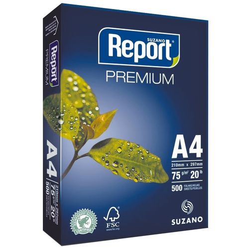 Papel Sulfite Report A4 75g 500 Folhas-suzano