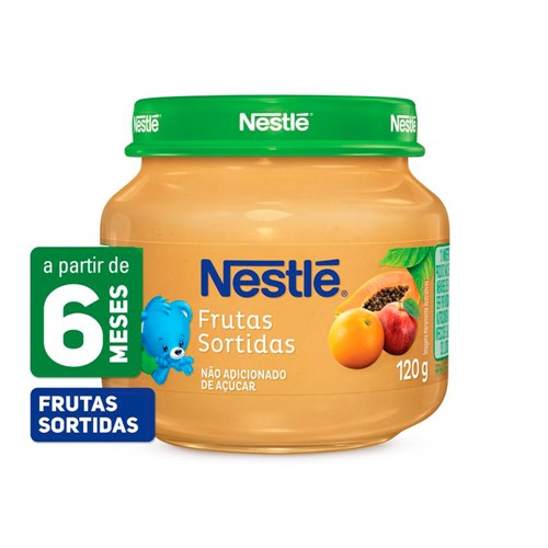 Papinha Nestlé de Frutas Sortidas com 120g