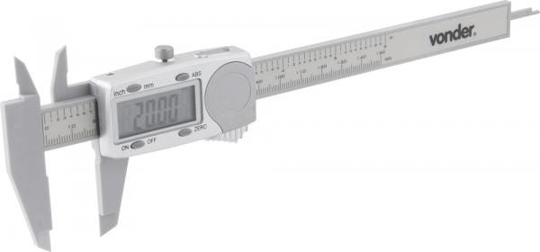 Paquímetro Digital 150mm 0,01mm Plástico Pd-153 - Vonder