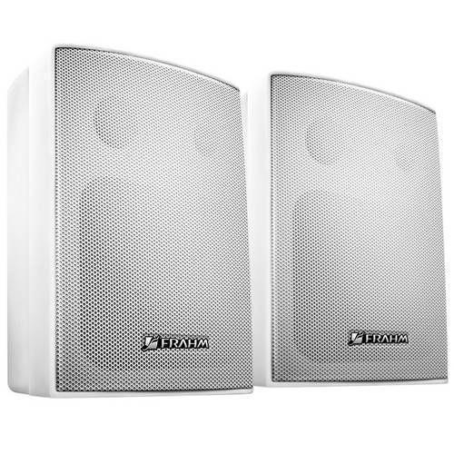 Par de Caixas Acústicas Ps200 Plus 30W RMS para Som Ambiente Branca - Frahm