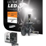 Par De Lâmpadas Ultra Led Titanium Shocklight H1 Novo