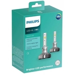 Par Lâmpada Philips Ultinon Led H1 6200k Super Branca 12v