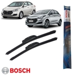 Par Palheta Limpador de Parabrisa Hyundai HB20 2012 à 2019 Aerofit - Bosch - AF24 / AF16