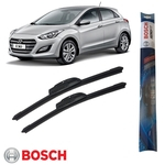 Par Palheta Limpador de Parabrisa Hyundai i30 2013 à 2016 Aerofit - Bosch - AF26 / AF14