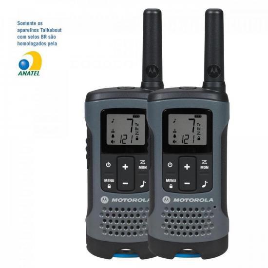 Par(2)Rádio Comunicador Talkabout 32km T200BR Cinza MOTOROLA