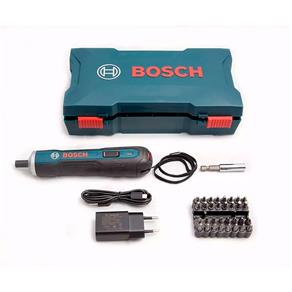 Parafusadeira a Bateria 3,6v Bosch Go Versão KIT - 33 Bits - Bivolt Tecnologia Li-lon
