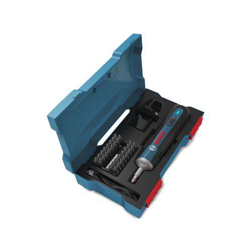 Parafusadeira Bosch Go 3,6v a Bateria + Kit 35 Peças