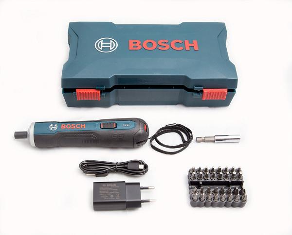 Parafusadeira Bosch Go 3,6v a Bateria + Kit 33 Peças