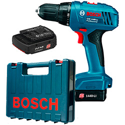 Tamanhos, Medidas e Dimensões do produto Parafusadeira / Furadeira Bosch GSR 1440-LI Azul