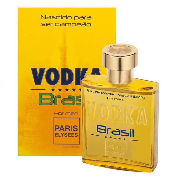 Paris Elysees Perfume Masculino Vodka Brasil Amarelo 100 Ml