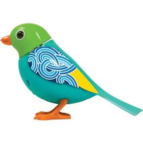 Pássaro Eletrônico DigiBirds Amber Azul Claro/Verde DTC