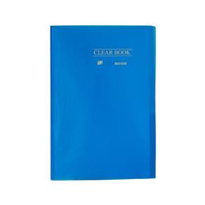 Pasta Catálogo 10 Folhas - Ofício - Polipropileno - Transparente - Clear Book - Azul