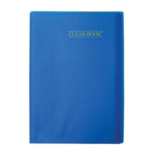 Pasta Catálogo 10 Sacos Plásticos Oficio Clear Book Yes - Azul