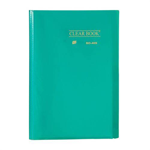 Tudo sobre 'Pasta Catálogo 40 Sacos - Ofício -polipropileno - Transparente - Clear Book - Verde'
