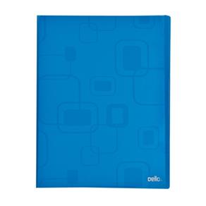 Pasta Catálogo A3 PP Fine com 30 Plásticos Azul - Dello
