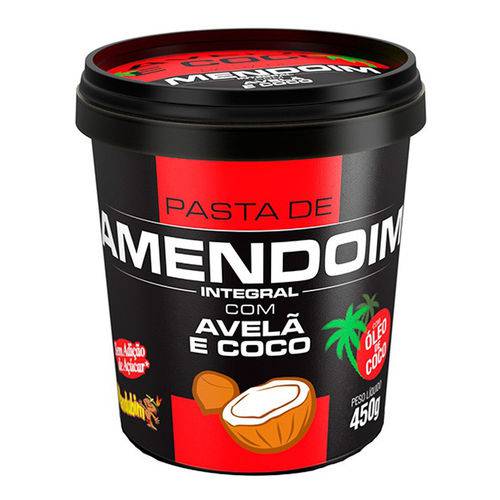 Tudo sobre 'Pasta de Amendoim Avelã com Coco 450g - Mandubim'