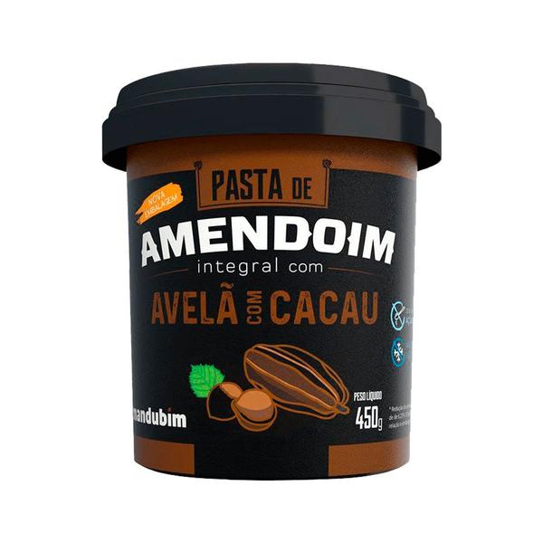 Pasta de Amendoim Avelã e Cacau 450g - Mandubim