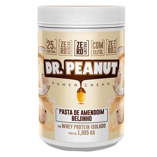 Pasta de Amendoim 1kg C/ Whey Isolado - Dr Peanut