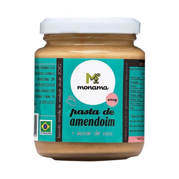 Pasta de Amendoim com Açucar de Coco - Monama - 200g
