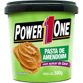 Pasta de Amendoim com Açúcar de Côco - Power One Amendoim 500 G