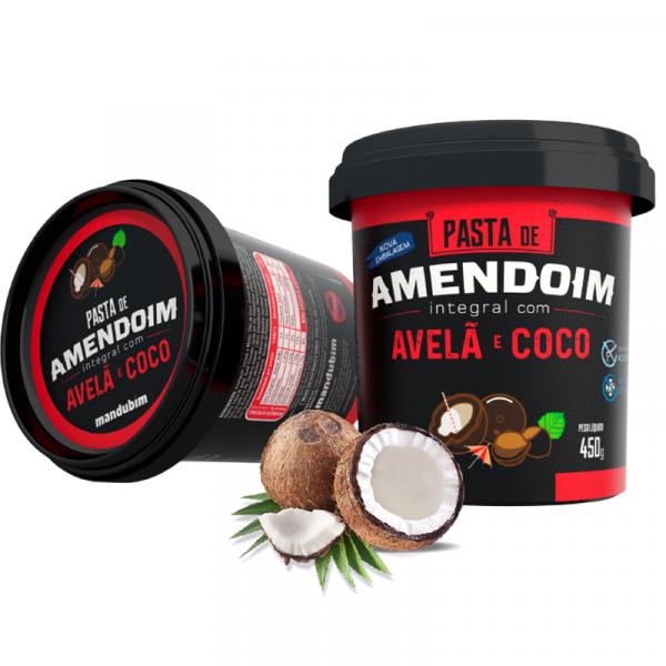Pasta de Amendoim com Avelã e Coco 450g Mandubim