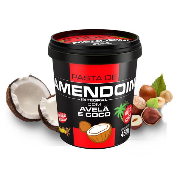 Pasta de Amendoim com Avelã e Coco 450gr - Mandubim