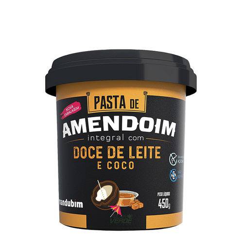 Pasta de Amendoim com Doce de Leite e Coco - Mandubim 450g