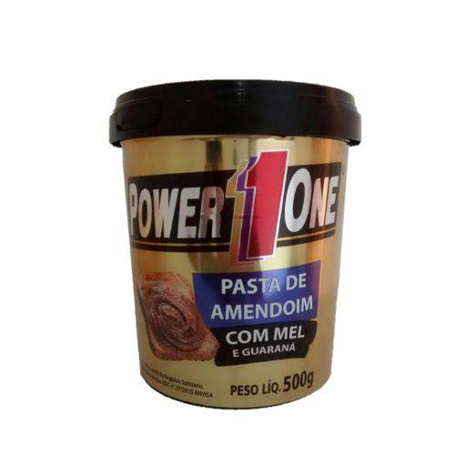 Pasta de Amendoim com Mel e Guaraná - 500g - Power One