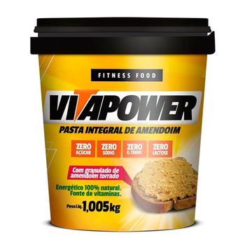 Pasta de Amendoim Granulado 1,05kg - Vitapower