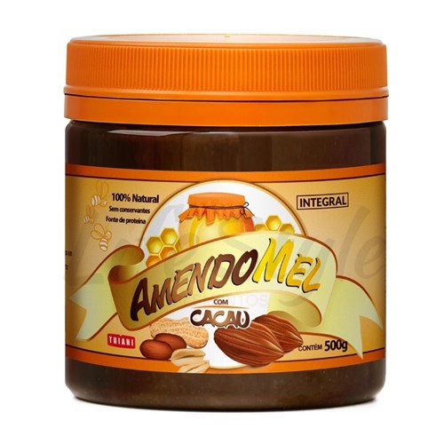 Pasta de Amendoim Integral Amendomel com Cacau 500g - Thiani