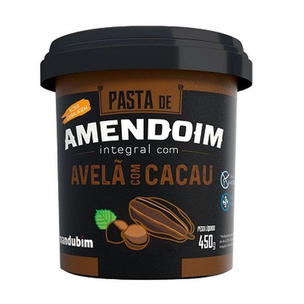 Pasta de Amendoim Integral C/ Avelã e Cacau 450g Mandubim