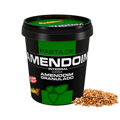 Pasta de Amendoim Integral com Amendoim Granulado 1002g - Mandubim