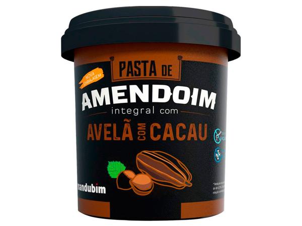 Pasta de Amendoim Integral com Avelã Cacau 1kg Mandubim