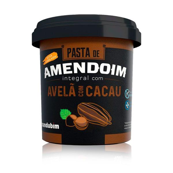 Pasta de Amendoim Integral com Avelã e Cacau 1,02kg - Mandubim