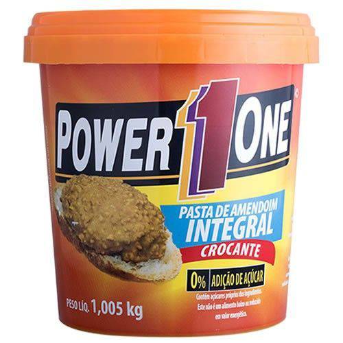Pasta de Amendoim Integral Crocante - 1,005kg - Power 1 One