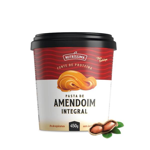 Pasta de Amendoim Integral Lisa 450g - Nutríssima