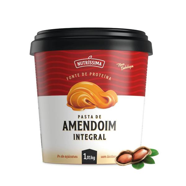 Pasta de Amendoim Integral Lisa Nutrissima 8 X 1,01kg