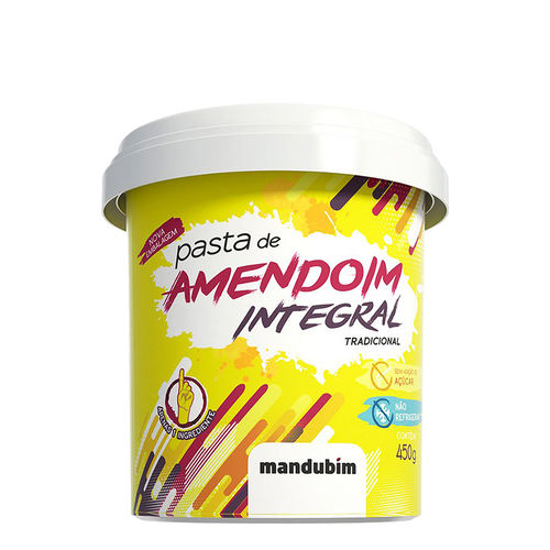 Pasta de Amendoim Integral - Mandubim 450g