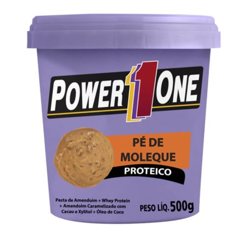 Pasta de Amendoim Pé de Moleque Proteico (500g) - Power1one