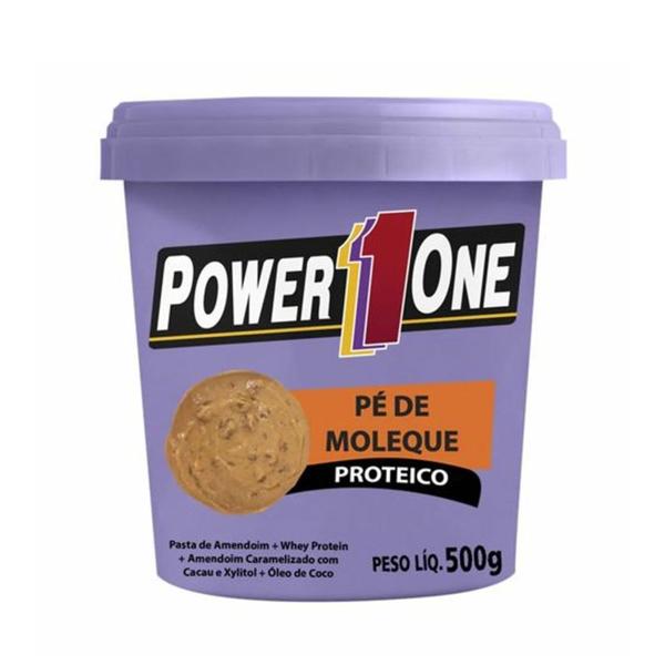 Pasta de Amendoim Pé de Moleque Proteico - Power1one - 500g
