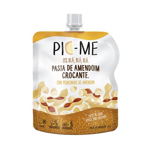 Pasta de Amendoim Pouch Crocante - Pic-me - 200g