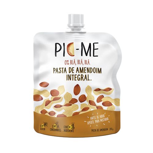 Pasta de Amendoim Pouch Integral - Pic-me - 200g