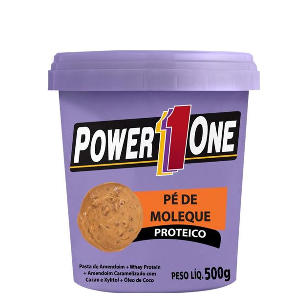Pasta de Amendoim Sabor: Pé de Moleque (500g) - Power One Pé de Moleque