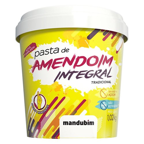 Pasta de Amendoim Tradicional Mandubim - 450g