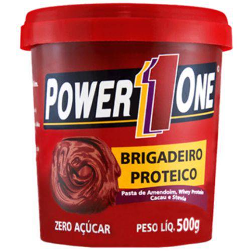 Tudo sobre 'Pasta de Amendoin Brigadeiro Proteico 500gr - Power1one'