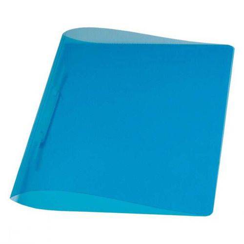 Pasta Dobrada Plast Azul em Pp com Grampo Plastico 0291c Dello 07989