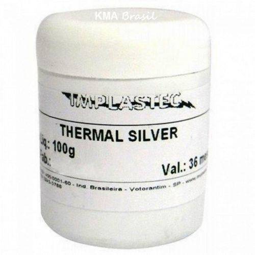 Pasta Térmica com Prata 100g - Thermal Silver - P/ Processador - Implastec