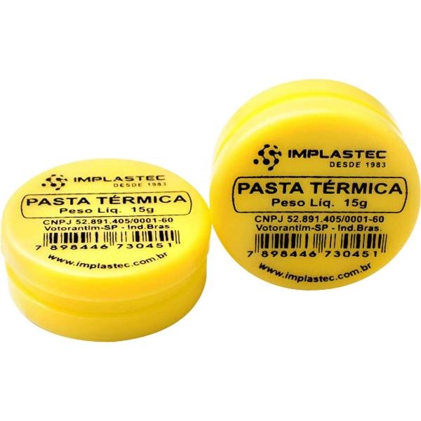 Pasta Térmica de Silicone 15g IMPLASTEC