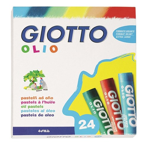 Pastel Oleoso Estojo com 24 Cores Giotto