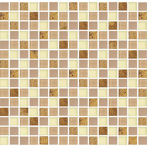 Tudo sobre 'Pastilha de Vidro (30x30cm) Infiniti INF-140 Dourado - Colortil'